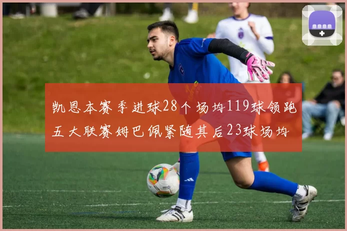 凯恩本赛季进球28个场均119球领跑五大联赛姆巴佩紧随其后23球场均115球